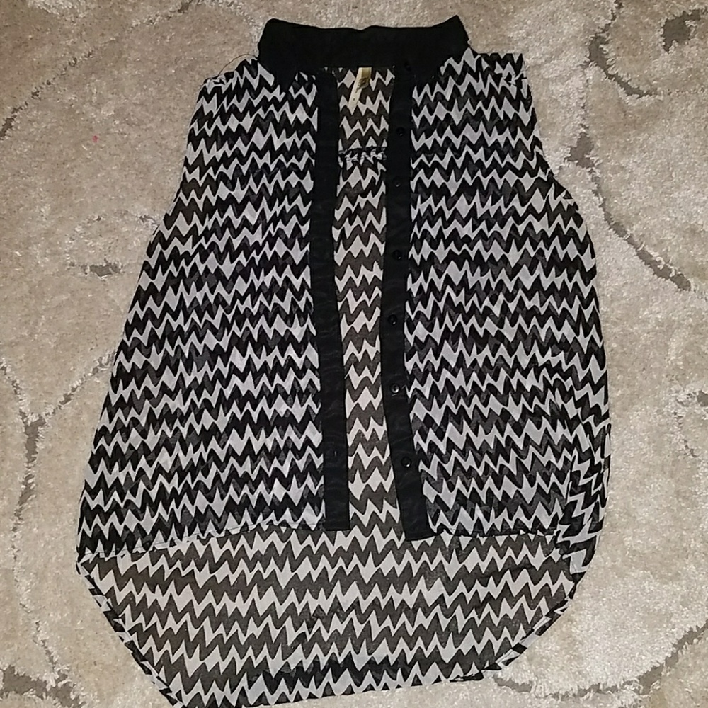 Button up tank top.